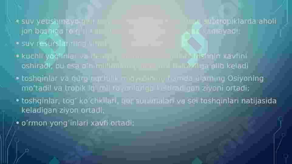 IQLIM O‘ZGARISHI. 5