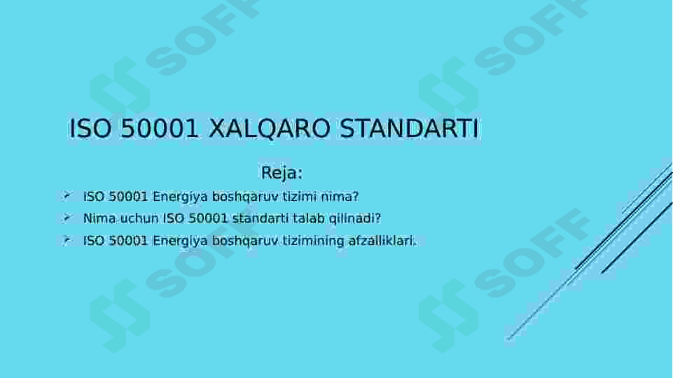 ISO 50001 XALQARO STANDARTI 2