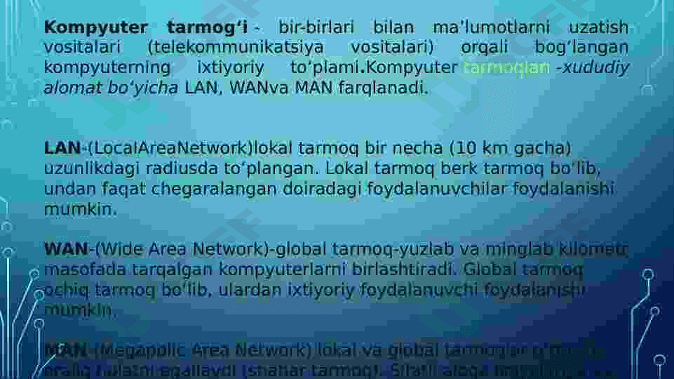 MINTAQAVIY TARMOQ TOPOLOGIYASI 2
