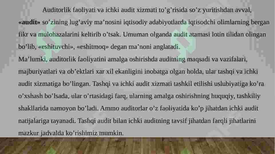Ichki audit 3