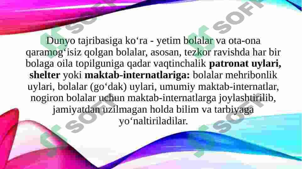 Ota-onalar qaramog'isiz qolgan yetim bolalar bilan olib boriladigan ijtimoiy-pedagogik faoliyat 4
