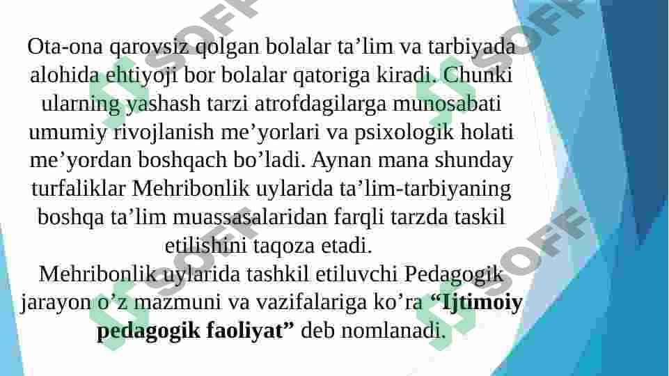 O'zbekistonda mehribonlik uylari va internatlarda olib boriladigan ijtimoiy-pedagogik faoliyat 6