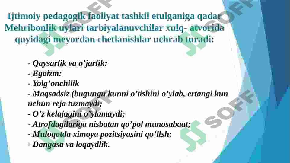 O'zbekistonda mehribonlik uylari va internatlarda olib boriladigan ijtimoiy-pedagogik faoliyat 8