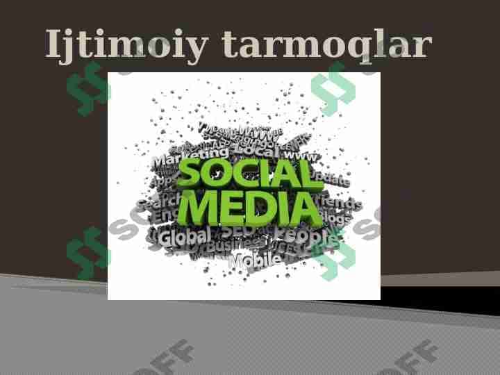 Ijtimoiy tarmoqlar