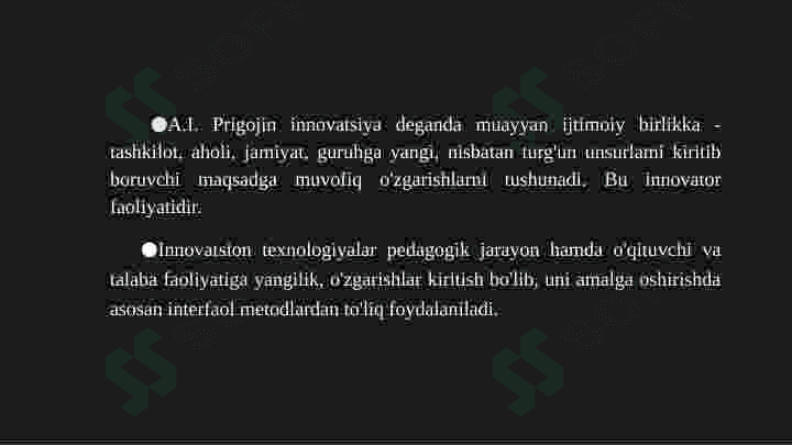 Ilg‘or pedagogik texnologiyalar 5