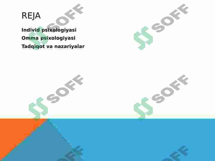 Individ va omma psixologiyasi 2