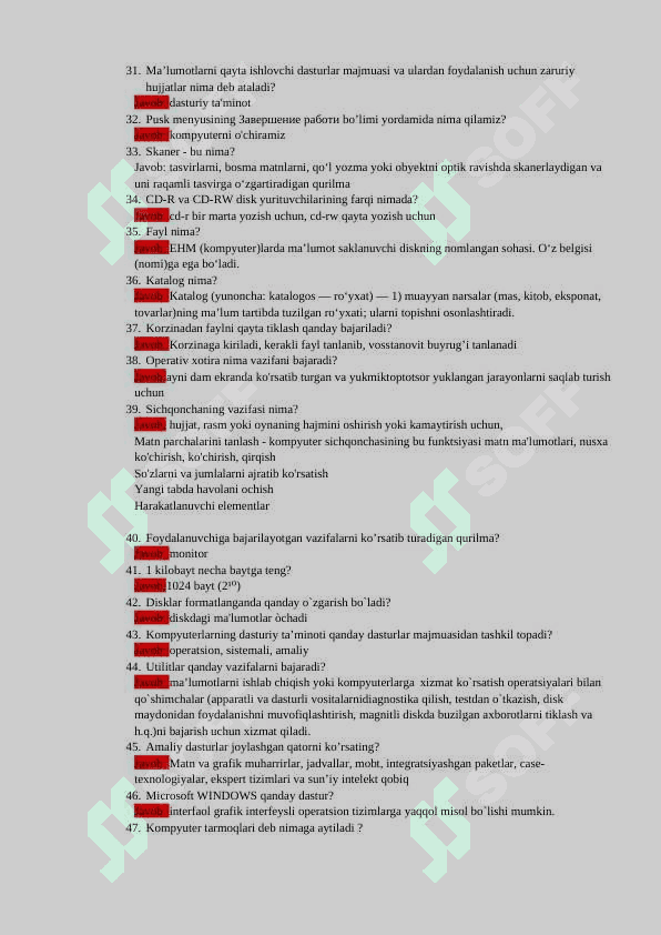 Informatika test 3