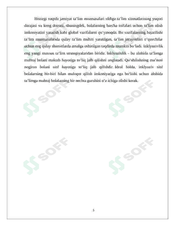 INKLYUZIV TA’LIMDA PEDAGOGLAR BILAN HAMKORLIK 5