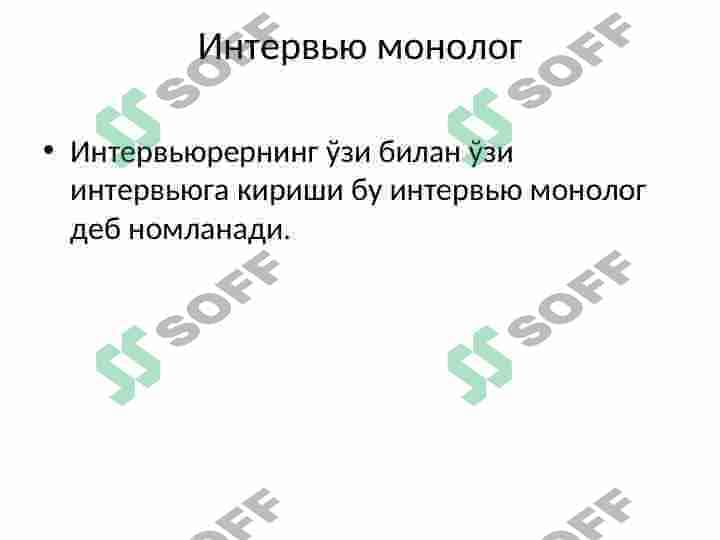 Intervyu turlari 3