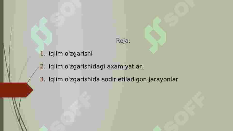 Iqlim o'zgarishi 3