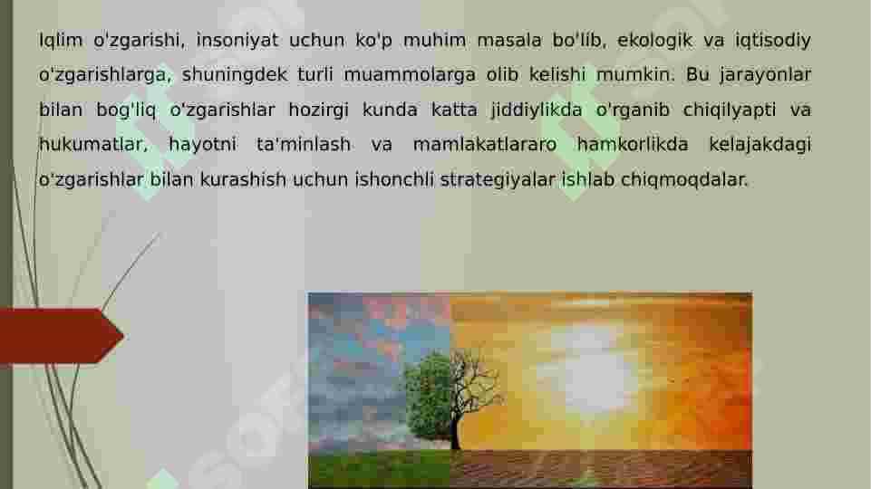 Iqlim o'zgarishi 6