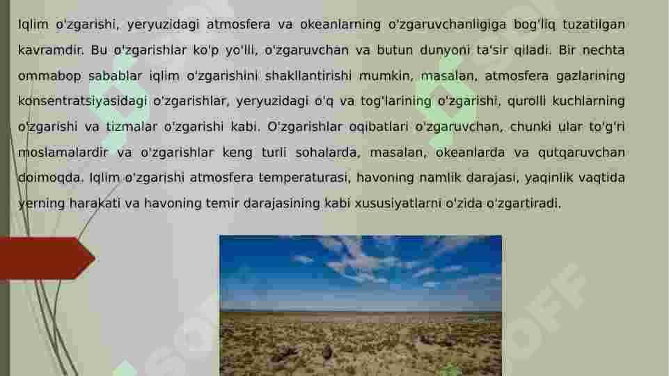 Iqlim o'zgarishi 7