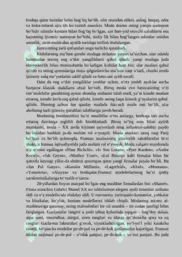 KIYIMLAR MODELLARINI TUZISH. LIBOS KOMPOZITSIYASINI YARATISHNING ASOSIY USULLARI 4