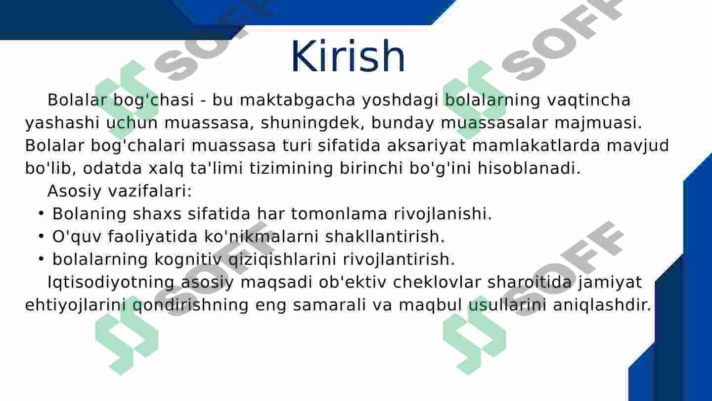 Yozgi amaliyot. Maktabgacha ta'lim muassasasida. Buxgalteriya bo'limi. Iqtisod yo'nalishi 3