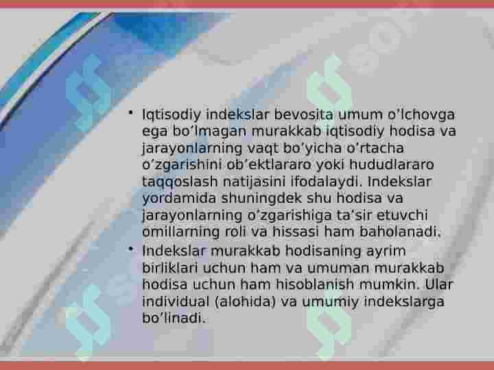 Iqtisodiy indekslar 4