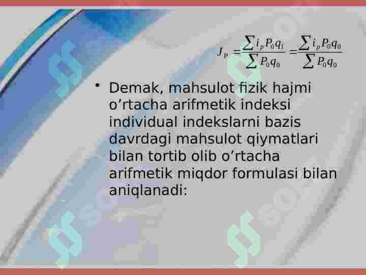 Iqtisodiy indekslar 6