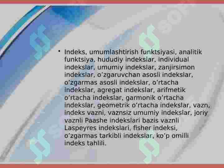 Iqtisodiy indekslar 7