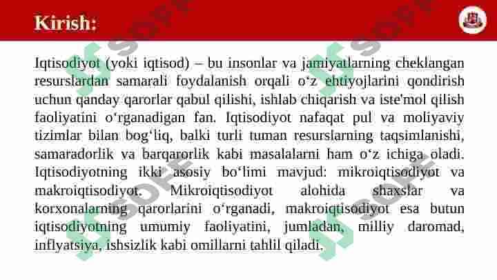 Devid Regardoning iqtisodiy g'oyalari 3