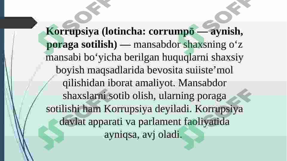 Korrupsiyani oldini olish, korrupsiya sabablarini aniqlash bartaraf etish 4