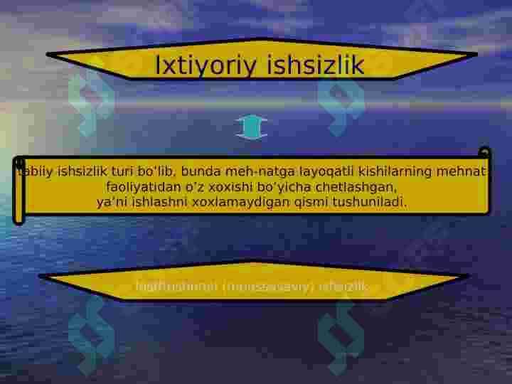 Ishsizlik sabablarini baholang 4