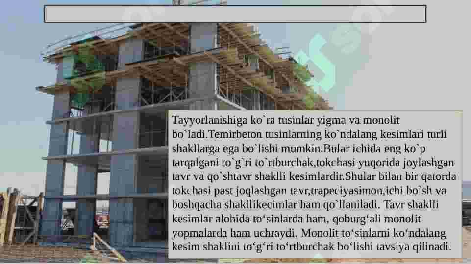 EGUVCHI TEMIR BETON ELEMENTLARI LOYIHALASHNING UZIGA XOS USULLARI 4