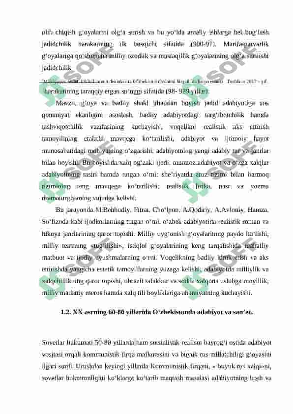 XX asr oʻzbekiston madaniyati tarixi(Choʻlpon hayoti va faoliyati bilan) 7