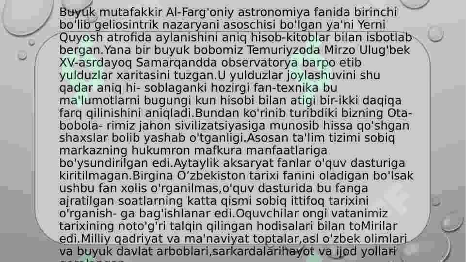Oʻzbekistonda taʼlim sohasidagi Islohotlar 4