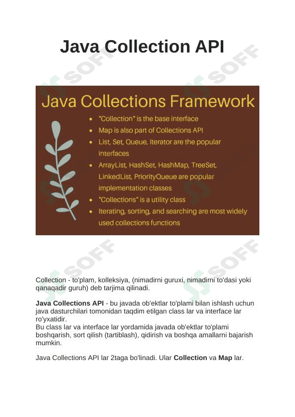 Java Collection API 1