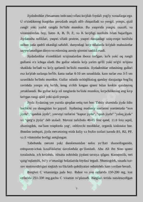 Jiydadoshlar oilasi 7