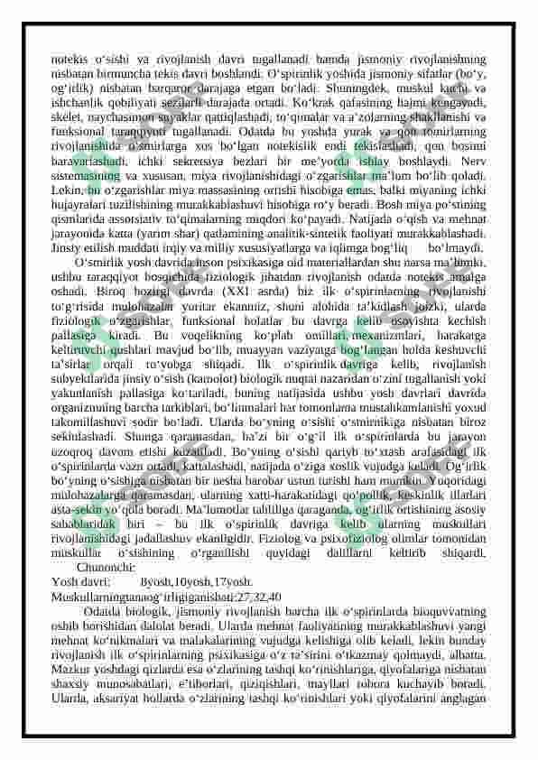 Ilk o‘spirinlik va yoshlik davrida psixik rivojlanish xususiyatlari 4