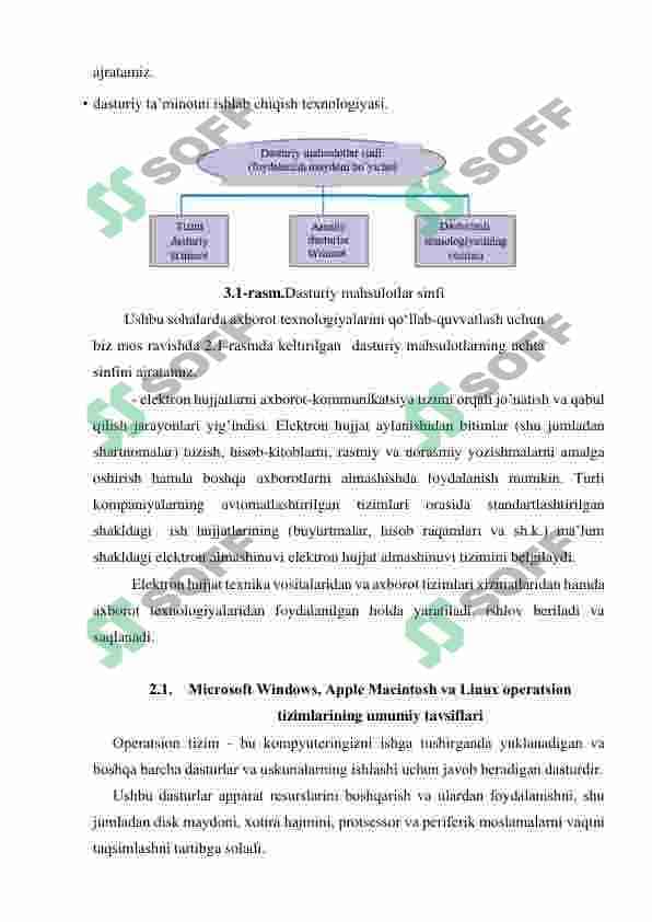 Dasturiy taʼminot rivojlanishi tendensiyalari.Operatsion tizimlardagi amaliy dasturlar haqida tushunchalar 3