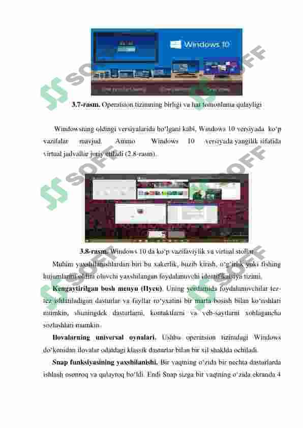 Dasturiy taʼminot rivojlanishi tendensiyalari.Operatsion tizimlardagi amaliy dasturlar haqida tushunchalar 8