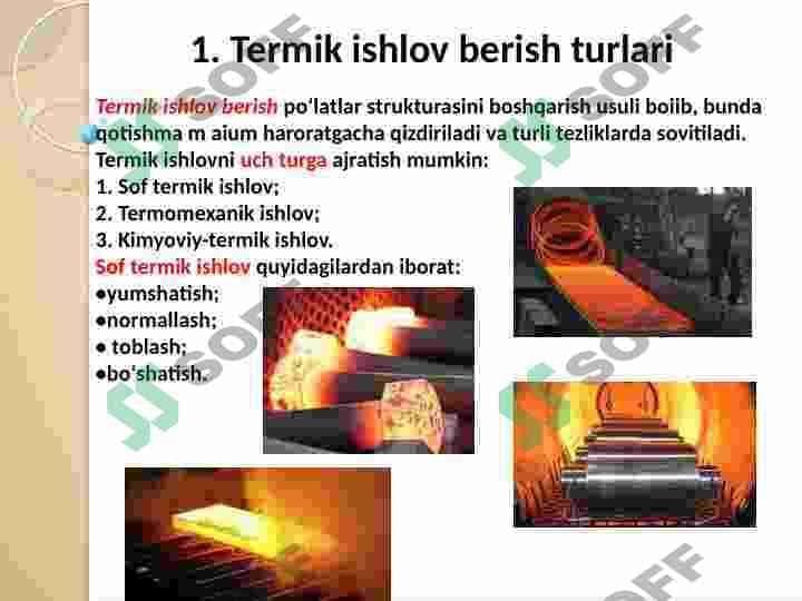 Qotishmalarni termik va kimyoviy termik ishlash asoslari 2
