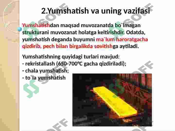 Qotishmalarni termik va kimyoviy termik ishlash asoslari 3