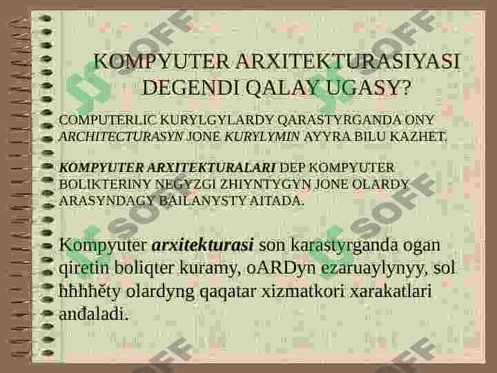 KOMPYUTER ARXITEKTURASI 7