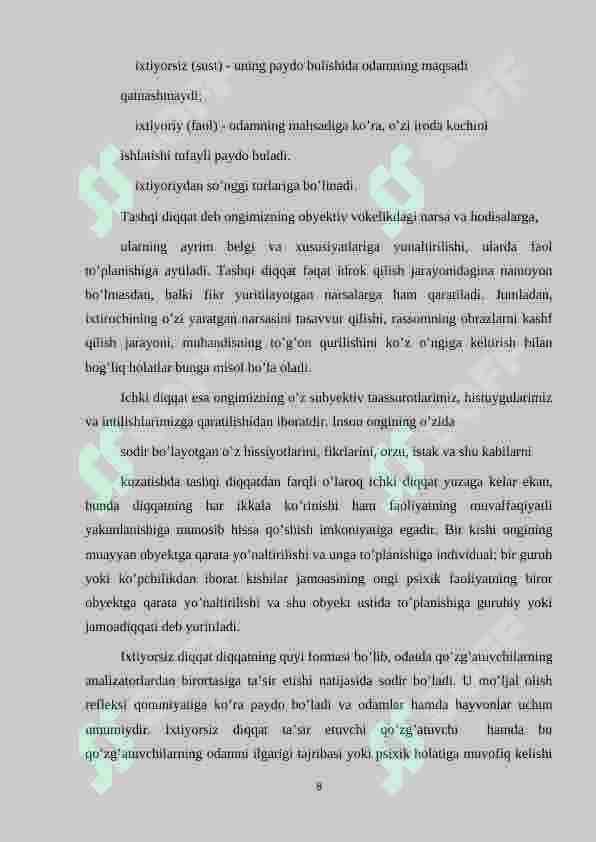 Mavzu bo’yicha muloqot topshirig’ini tayyorlashda uning kommunikativ vaziyatlarga bog’liqligini, o’quvchilarning fikr almashuv ehtiyojlariga mosligini, yangliligini ta’minlash. 8
