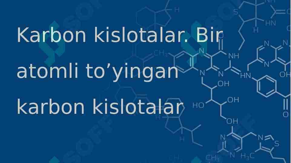 Karbon kislotalar