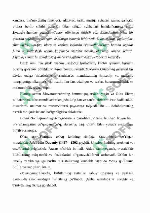 Shaxs tarbiyasida Amir Temur o'gitlaridan foydalanish 7