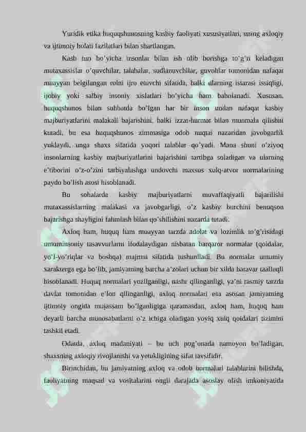 Kasb Etikasi 2