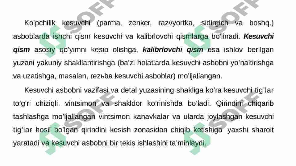 Kesuvchi asboblar 4