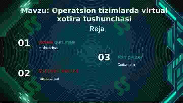 Operatsion tizimlarda virtual xotira tushunchasi 2