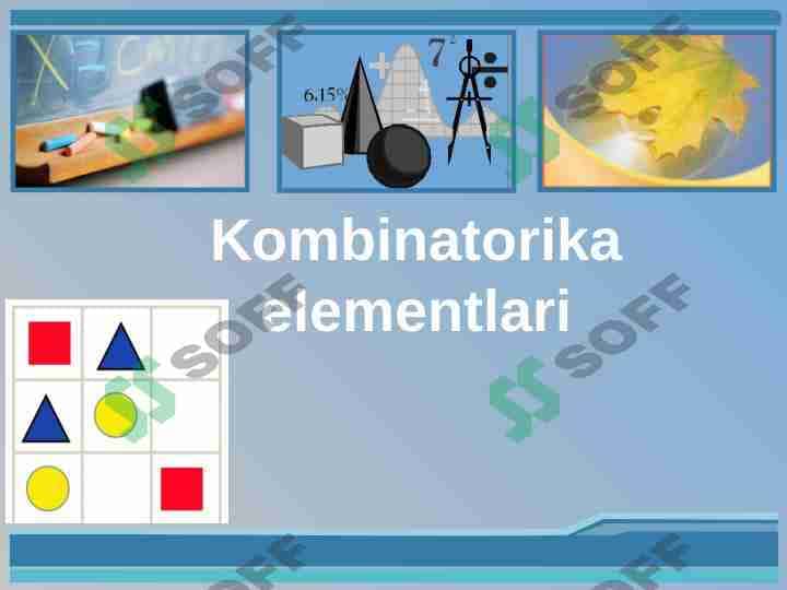 Kombinatorika elementlari