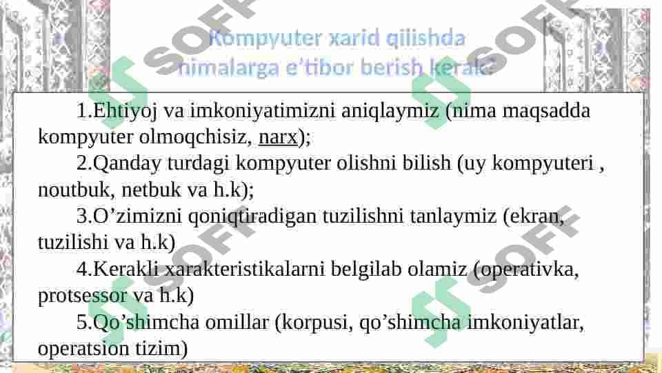 Kompyuter sotib olish haqida 3