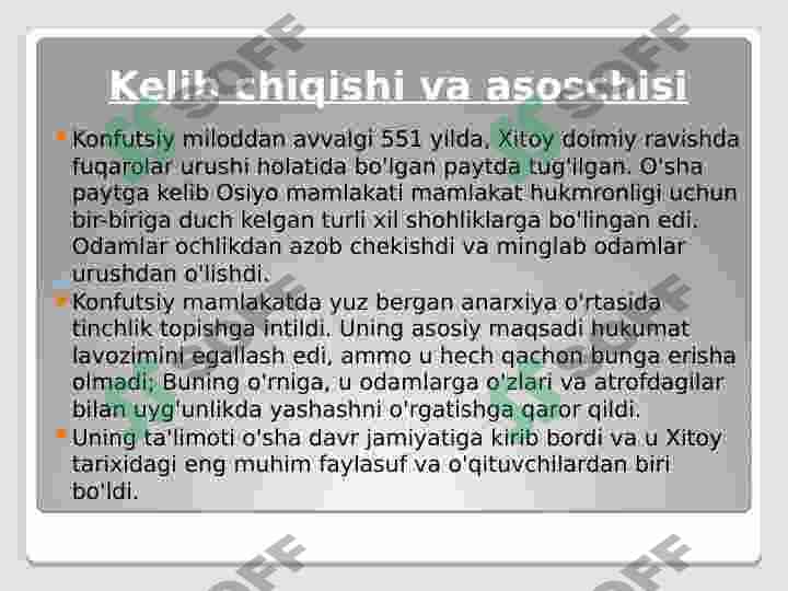 Konfutsiylik ta’limoti 2