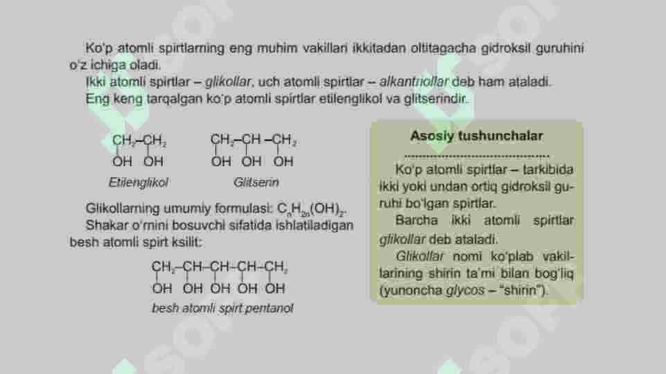 Ikki atomli va uch atomli spirtlar 2