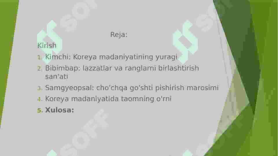 Koreys oshxonasi 3
