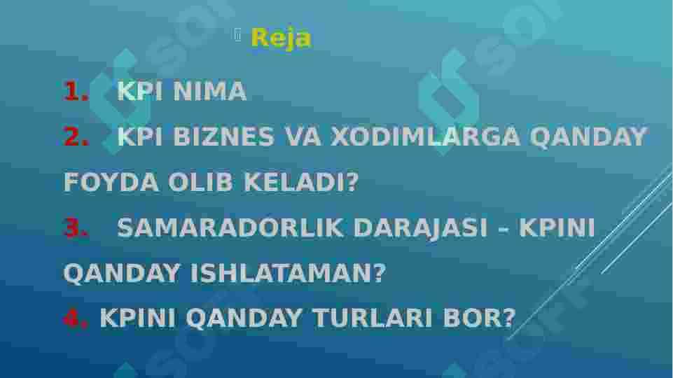 KPI tizimi 2