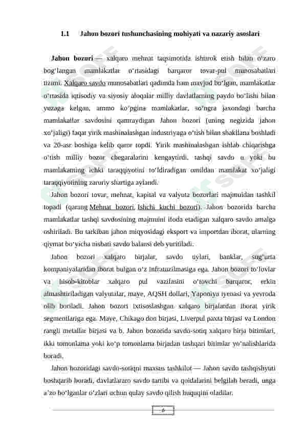 Jahon bozori va uning shakillari 6