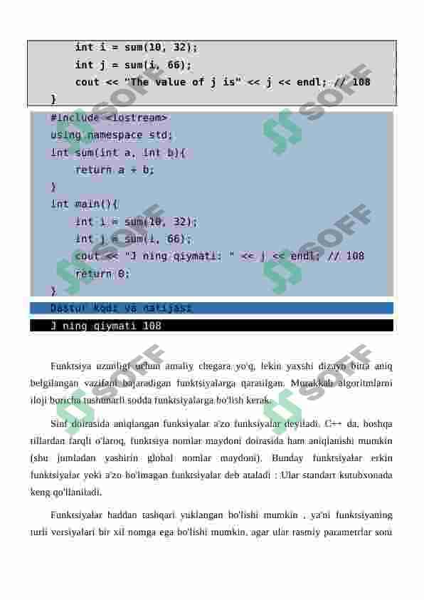 C++ da funksiyalar 4