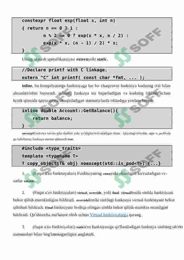 C++ da funksiyalar 6